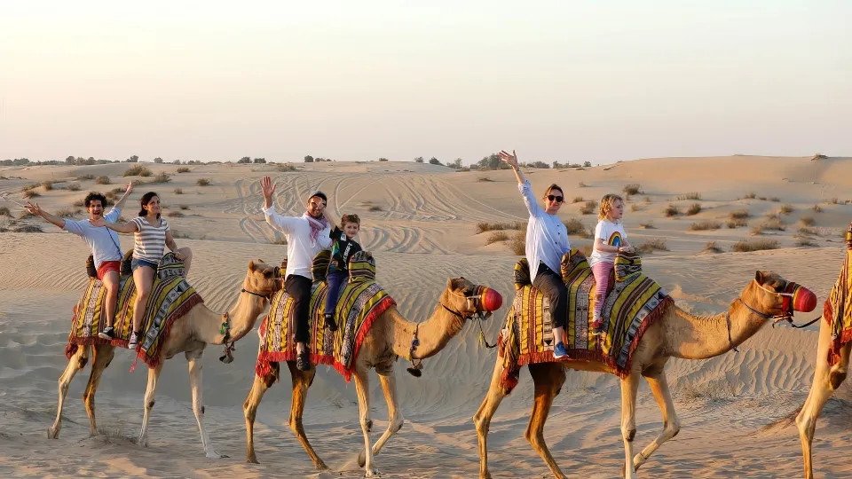 Morning Desert Safari Dubai with Dune Bashing, Sand Boarding &#038; Camel Ride - Image 1
